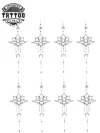 tatouage-temporaire-doigt-design-lotus-raffiné tatouage-temporaire-doigt-design-lotus-raffiné