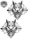 tatouage-temporaire-renard-cheville-unique-et-mode tatouage-temporaire-renard-cheville-unique-et-mode