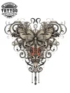 tatouage-temporaire-neoud-pour-epaule-design-passager-tendance