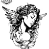 tatouage-temporaire-nuque-ange-subtil-et-raffiné tatouage-temporaire-nuque-ange-subtil-et-raffiné