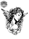tatouage-temporaire-nuque-ange-subtil-et-raffiné tatouage-temporaire-nuque-ange-subtil-et-raffiné