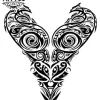 tatouage-temporaire-cou-tribal-motif-original tatouage-temporaire-cou-tribal-motif-original