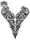 tatouage-temporaire-cou-tribal-motif-original tatouage-temporaire-cou-tribal-motif-original