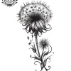 tatouage-temporaire-cou-fleurs-design-botanique-tatouage-dissipant tatouage-temporaire-cou-fleurs-design-botanique-tatouage-dissipant