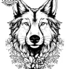 tatouage-temporaire-epaule-masculin-design-loup-authentique tatouage-temporaire-epaule-masculin-design-loup-authentique
