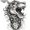 tattoo-temporain-cou-inspiration-japonaise-design-évanescent-singulier