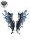tatouage-temporaire-cou-aile-céleste-raffiné tatouage-temporaire-cou-aile-céleste-raffiné