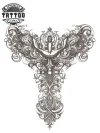 tatouage-temporaire-cou-croix-design-original tatouage-temporaire-cou-croix-design-original