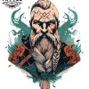 tatouage-temporaire-scandinave-cervical