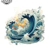 tatouage-temporaire-epaule-design-vague-sophistiquée tatouage-temporaire-epaule-design-vague-sophistiquée