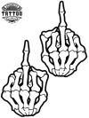 tatouage-temporaire-doigts-squelette---art-corporel-périssable tatouage-temporaire-doigts-squelette---art-corporel-périssable