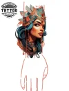 tatouage-bras-ephemere-manchette-inspiration-egyptienne tatouage-bras-ephemere-manchette-inspiration-egyptienne