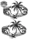 parure-temporaire-cheville-design-palmier-stylé-classe parure-temporaire-cheville-design-palmier-stylé-classe