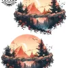 dessin temporaire cheville paysage montagne style nature dessin temporaire cheville paysage montagne style nature