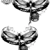 tatouage-temporaire-cheville-libellule-style-fin-et-a-la-mode tatouage-temporaire-cheville-libellule-style-fin-et-a-la-mode