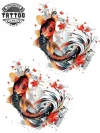 tatouage-temporaire-cheville-poisson-koi-design-original tatouage-temporaire-cheville-poisson-koi-design-original