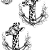 tatouage-temporaire-girafe-pour-cheville---conception-unique-et-soignée tatouage-temporaire-girafe-pour-cheville---conception-unique-et-soignée