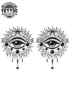 tatoo-temporaire-main-design-regard-ésotérique tatoo-temporaire-main-design-regard-ésotérique