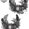 tatouage-temporaire-bracelet-plume-stylisee
