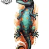 tatouage-temporaire-salamandre-pour-jambe tatouage-temporaire-salamandre-pour-jambe