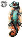 tatouage-temporaire-salamandre-pour-jambe tatouage-temporaire-salamandre-pour-jambe