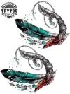 tatouage-temporaire-plume-cheville-style-boheme tatouage-temporaire-plume-cheville-style-boheme