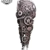 tatouage-temporaire-biomecanique-pour-mollet-conception-originale tatouage-temporaire-biomecanique-pour-mollet-conception-originale