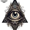tatouage-temporaire-triangle-cou-design-tendance tatouage-temporaire-triangle-cou-design-tendance