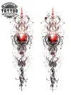 tatouage-temporaire-unalome-poignet tatouage-temporaire-unalome-poignet