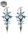 tatouage-temporaire-unalome-pour-nuque-design-spirituel-et-moderne tatouage-temporaire-unalome-pour-nuque-design-spirituel-et-moderne