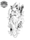 tatouage-temporaire-bras-renard-mode