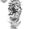 tatouage-temporaire-avant-bras-christ-réalistique tatouage-temporaire-avant-bras-christ-réalistique
