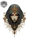 tatouage-temporaire-nuque-arabe-raffiné-pour-dames tatouage-temporaire-nuque-arabe-raffiné-pour-dames