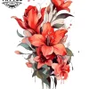 tatouage-temporaire-femme-fleur-mollet-design-floral-sophistique tatouage-temporaire-femme-fleur-mollet-design-floral-sophistique