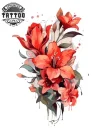 tatouage-temporaire-femme-fleur-mollet-design-floral-sophistique tatouage-temporaire-femme-fleur-mollet-design-floral-sophistique