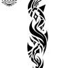 tatouage-temporaire-tribal-pour-jambe-design-exclusif tatouage-temporaire-tribal-pour-jambe-design-exclusif