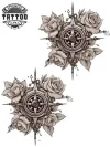 tatouage-temporaire-poignet-compas-rose tatouage-temporaire-poignet-compas-rose