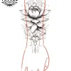 tatouage-ephemere-manchon-fleur-de-lotus-manchette