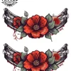 tatouage-temporaire-rose-cheville-motif-fleuri tatouage-temporaire-rose-cheville-motif-fleuri