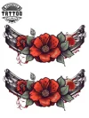 tatouage-temporaire-rose-cheville-motif-fleuri tatouage-temporaire-rose-cheville-motif-fleuri