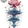 tatouage-temporaire-lotus-pour-mollet-style-fleuri-court-terme tatouage-temporaire-lotus-pour-mollet-style-fleuri-court-terme