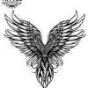 tatouage-temporaire-cou-plume-style-original tatouage-temporaire-cou-plume-style-original