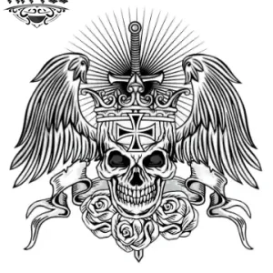 tatouage-ephemere-tete-de-mort-ailes-design-unique-audacieux tatouage-ephemere-tete-de-mort-ailes-design-unique-audacieux
