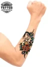 tatouage-avant-bras-ephemere-tete-de-mort-realiste tatouage-avant-bras-ephemere-tete-de-mort-realiste
