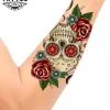 tatouage-bras-ephemere-tete-de-mort-mexicaine-dia-de-los-muertos tatouage-bras-ephemere-tete-de-mort-mexicaine-dia-de-los-muertos