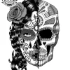 tatouage ephemere tete de mort mexicaine femme dia de los muertos tatouage ephemere tete de mort mexicaine femme dia de los muertos