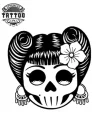 tatouage-ephemere-tete-de-mort-femme-mexicaine-temporary-tattoo tatouage-ephemere-tete-de-mort-femme-mexicaine-temporary-tattoo
