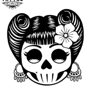 tatouage-ephemere-tete-de-mort-femme-mexicaine-temporary-tattoo tatouage-ephemere-tete-de-mort-femme-mexicaine-temporary-tattoo