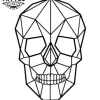 tatouage-ephemere-tete-de-mort-origami-design-unique tatouage-ephemere-tete-de-mort-origami-design-unique