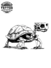 tatouage ephemere tete de mort tortue design unique tatouage ephemere tete de mort tortue design unique
